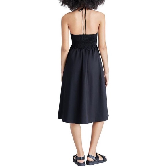 Brand New With Tags Steve Madden Midi Black Sundress Size Medium - Picture 2 of 3
